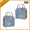 Laminated Zipper Shopper Bags with Handle
